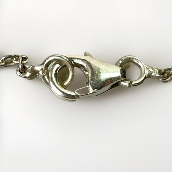 Native American Navajo Handmade Sterling Silver Turquoise Naja Necklace 21” NEW - Picture 13 of 16